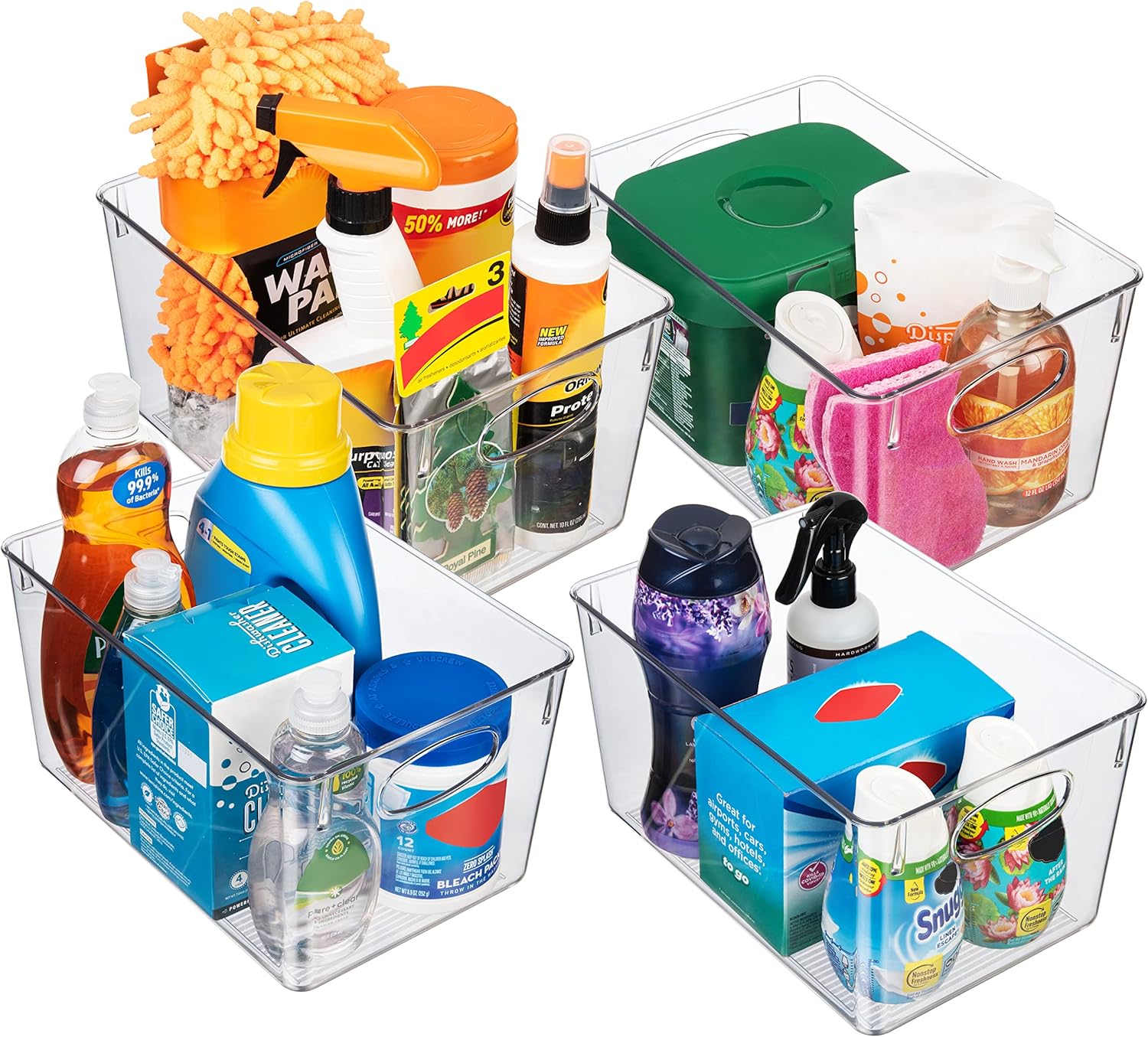 Detalle de ClearSpace Plastic Storage Bins, 4-Pack ⚙