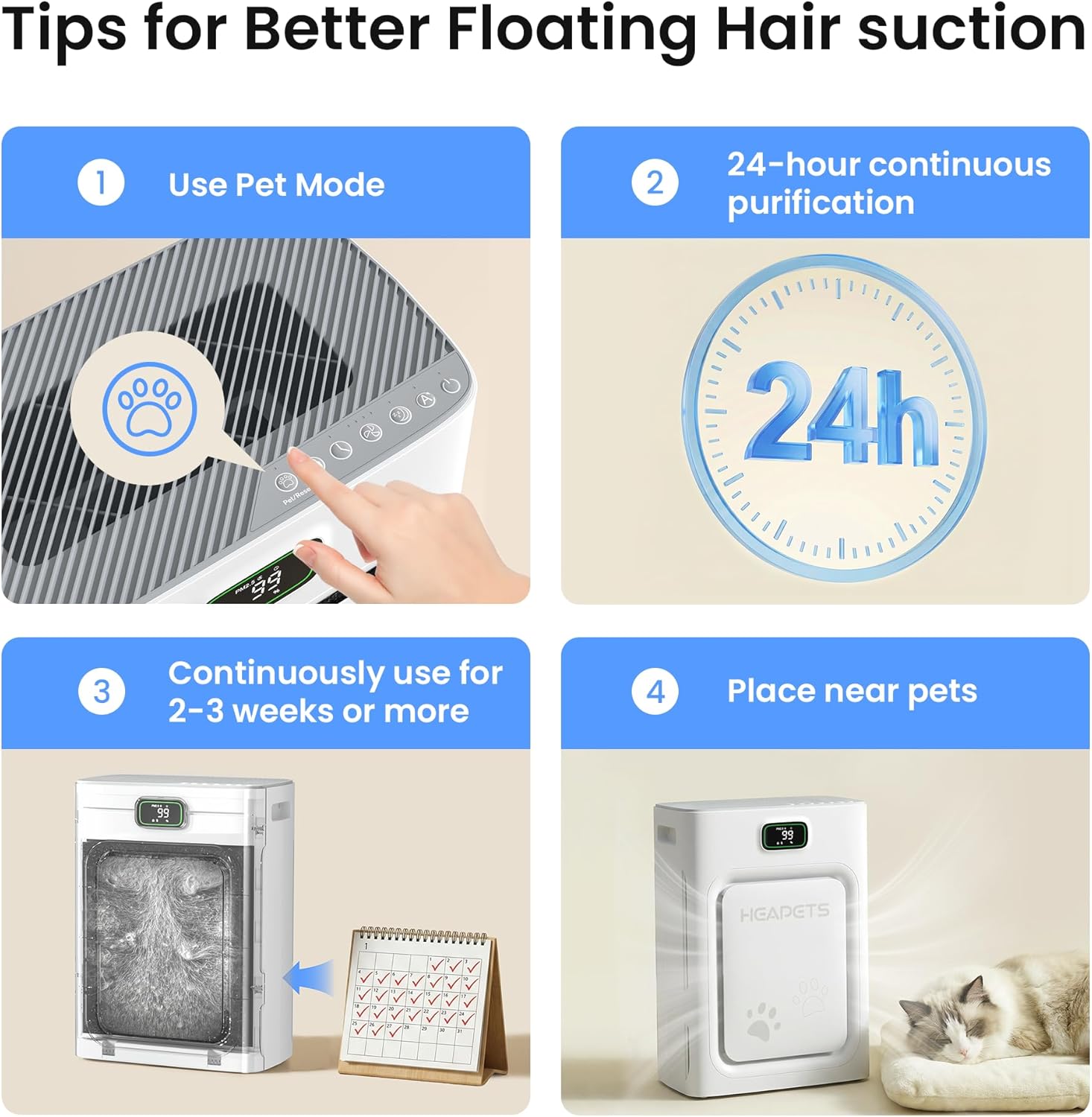 Thumbnail 1 de Pet Air Purifier 2500 sq ft PM2.5 Monitor 🏠