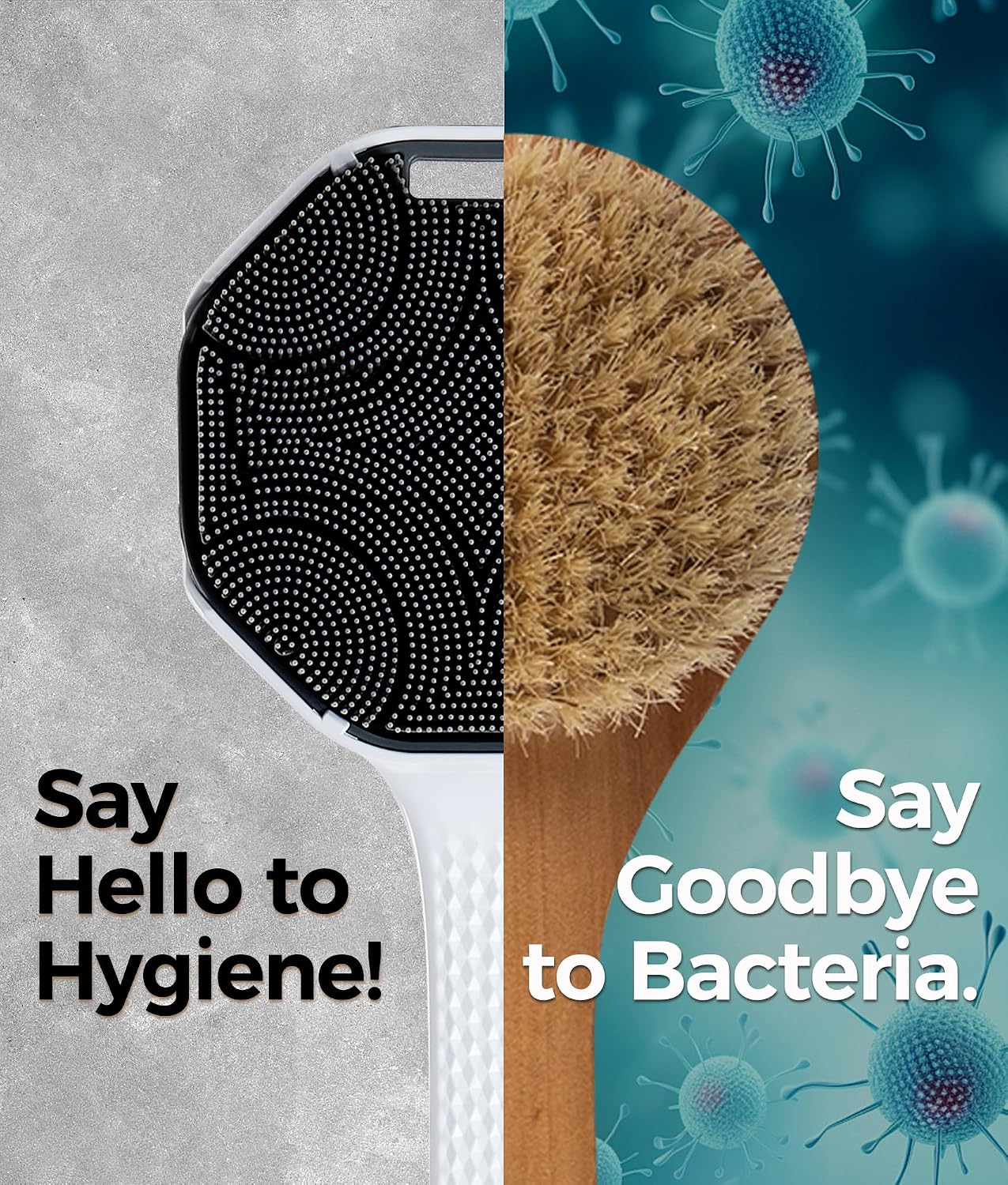 Detalle 2 de EaTubano H-1029 Silicone Back Scrubber Set, Long Handle, 2-Pack
