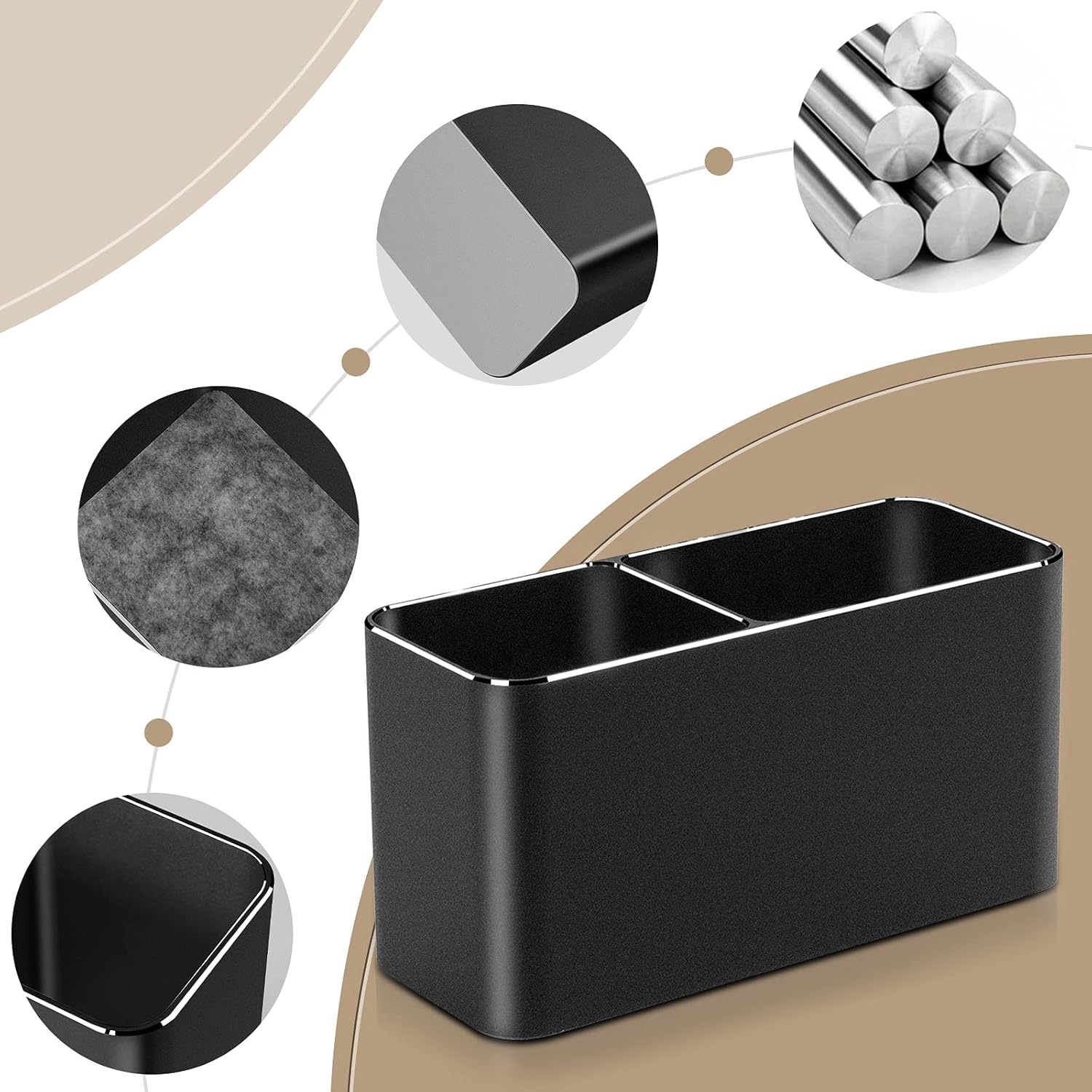 Thumbnail 2 de VAYDEER Portapenne quadrato 166 mm 📎