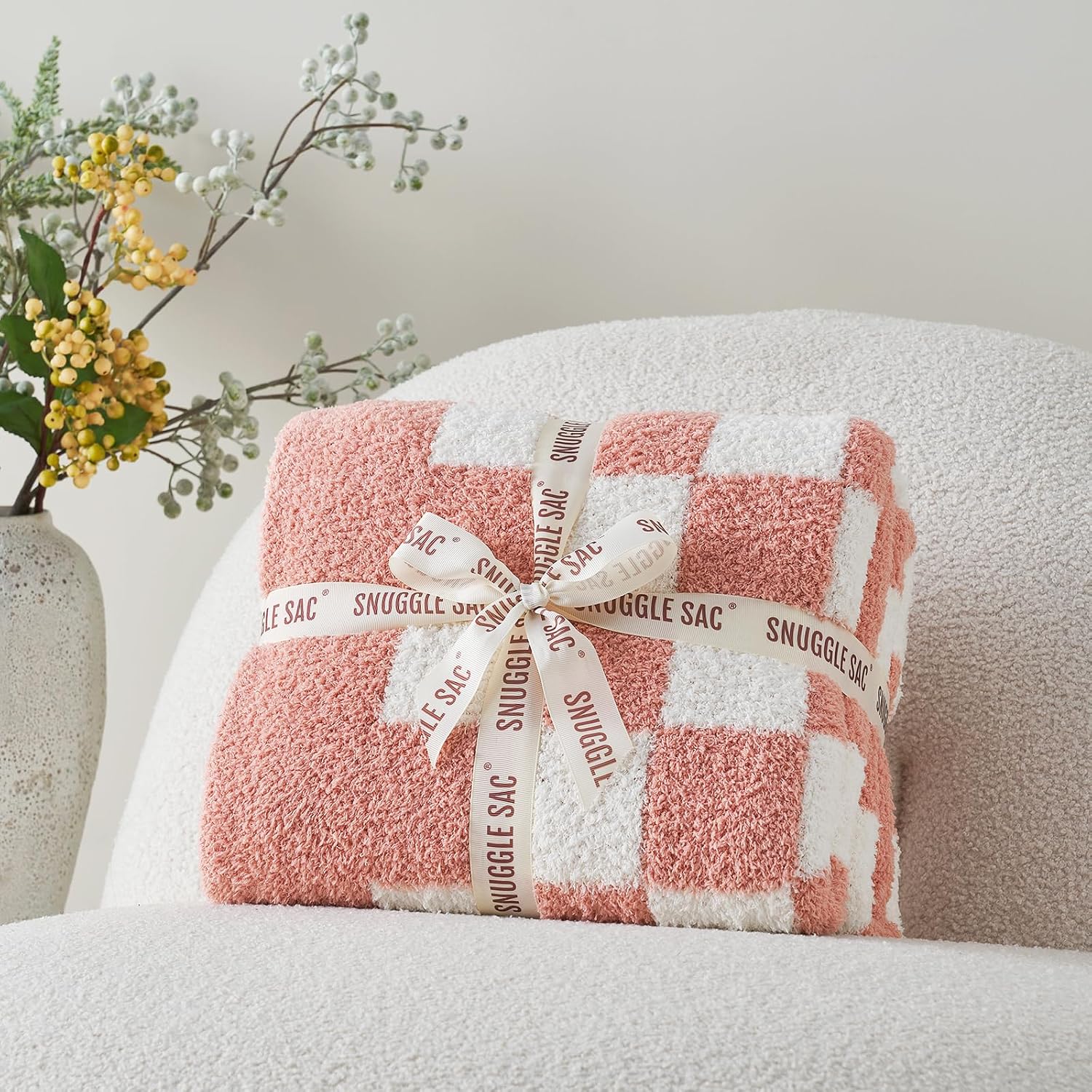 Thumbnail 2 de Snuggle Sac Checkered Throw Blanket 50x60