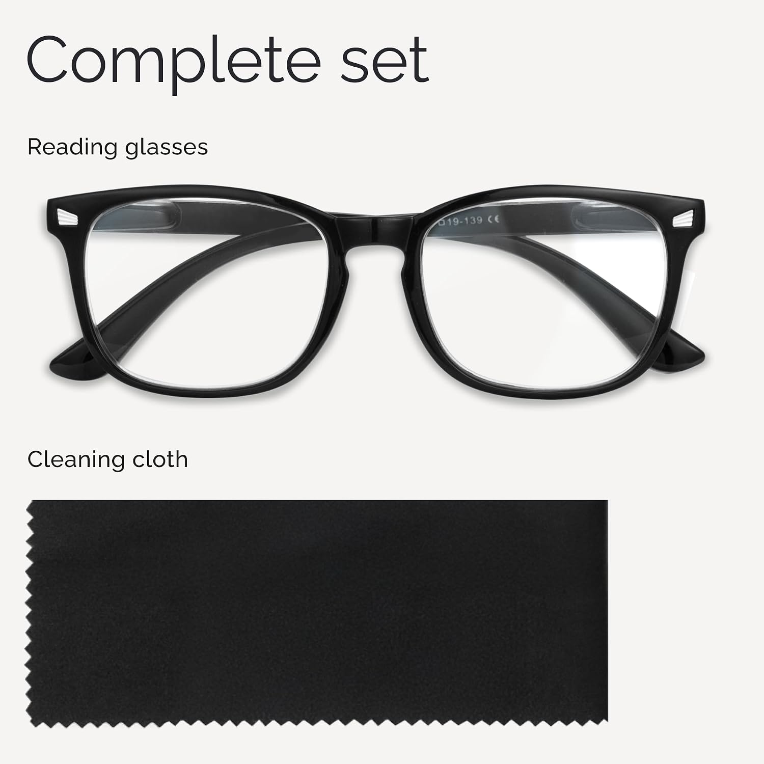 Detalle 2 de CCVOO Reading Glasses with Oval Frames, Spring Hinges and Blue-Light Filter