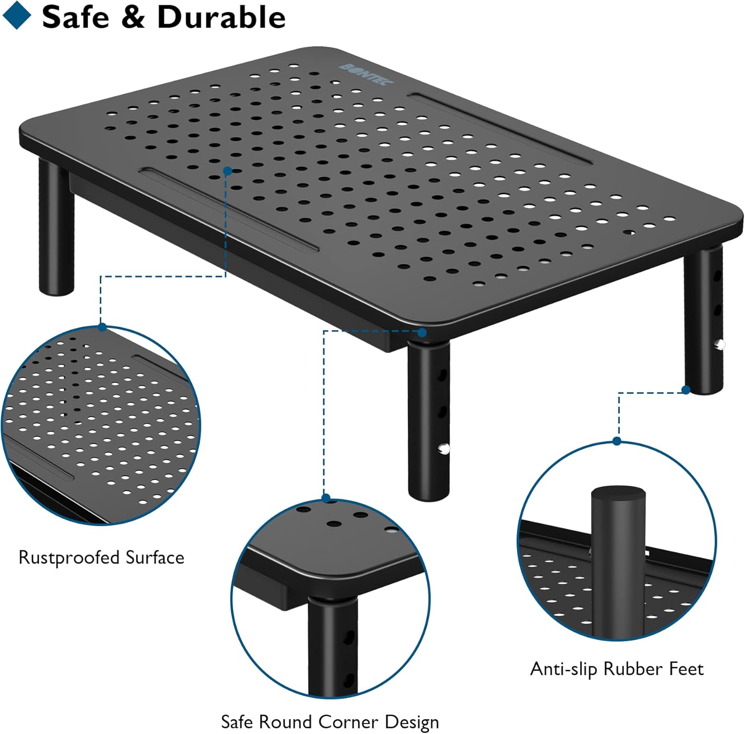 Thumbnail 4 de BONTEC Monitorständer mit Schublade 20 kg