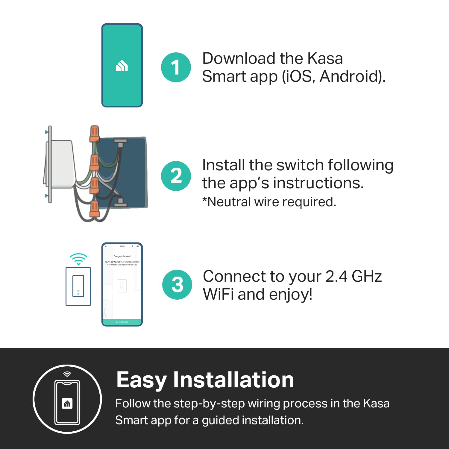 Thumbnail 6 de Kasa Smart KS200P3 Apple HomeKit Light Switch 3-pack