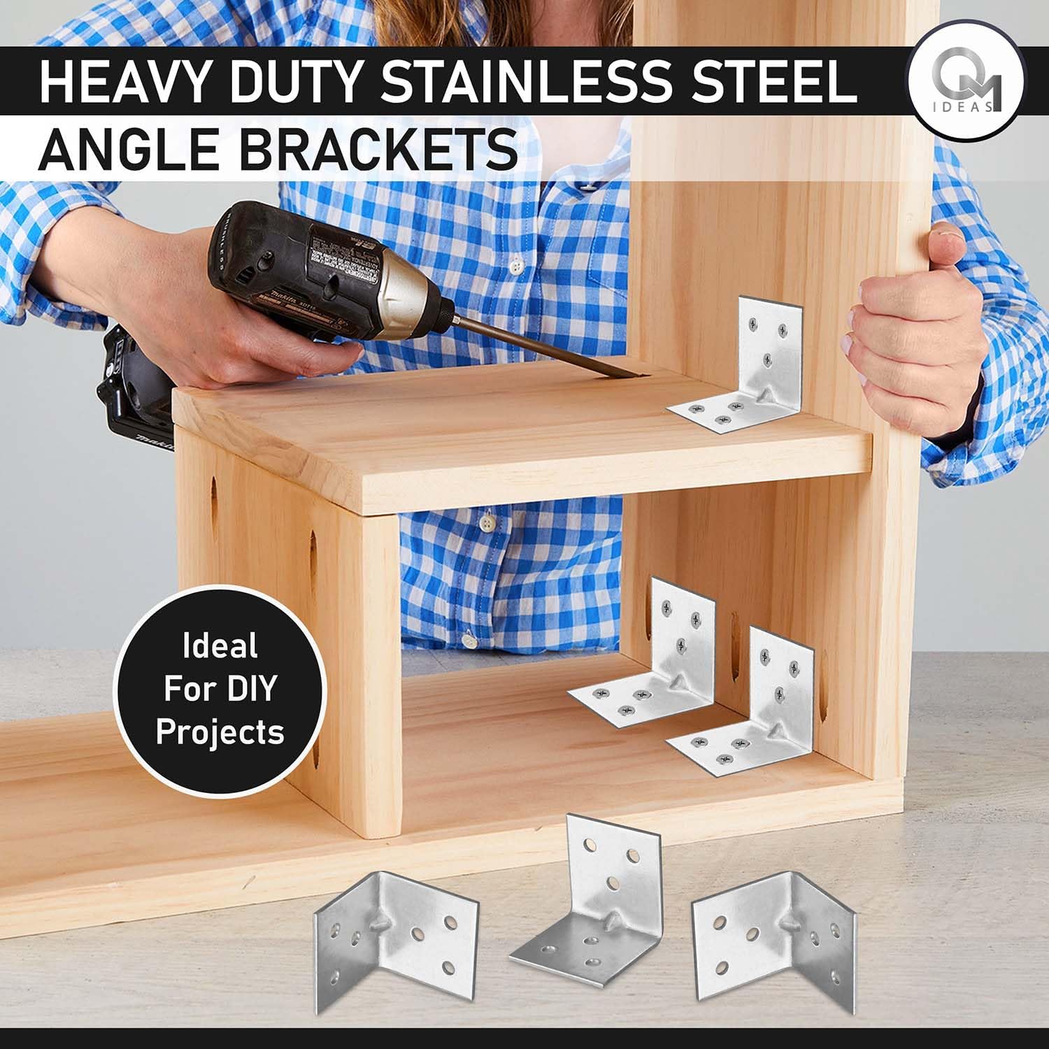 Thumbnail 5 de OMIDEAS 20 x Corner Brackets 30mm