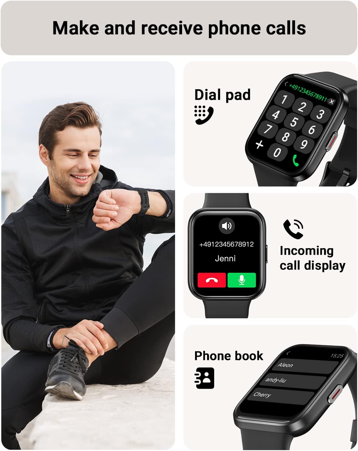 Detalle 2 de Tensky Smart Watch 1.8" Fitness Tracker