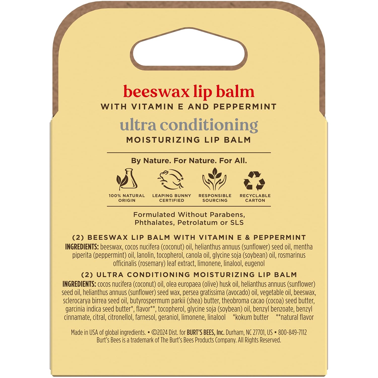 Thumbnail 6 de Burt's Bees Lip Balm Pack 4 tubes