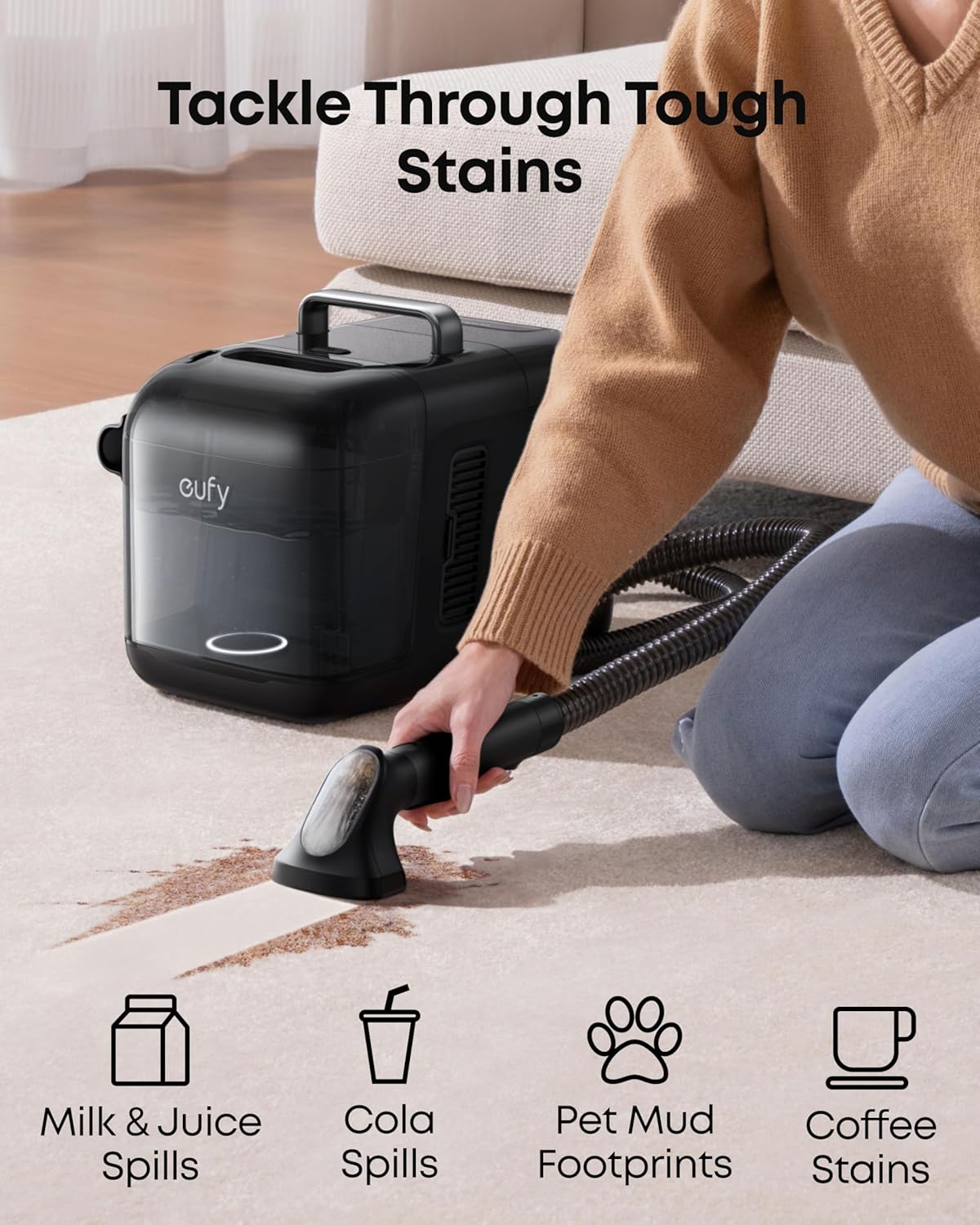 Thumbnail 3 de eufy E28 Omni Robot Vacuum Cleaner with Mop (HydroJet System) and All-in-One Station