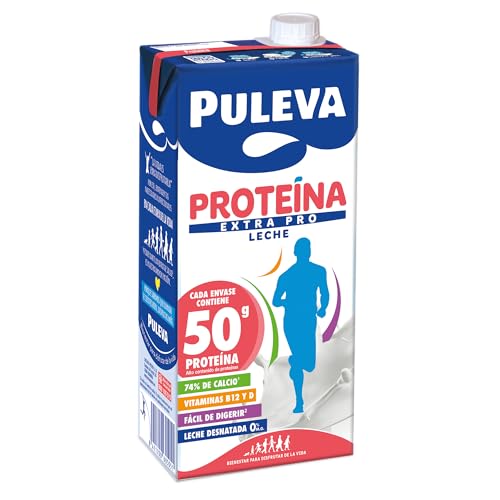 Detalle de Puleva Proteína Extra Pro Pack 6 x 1L: proteína, calcio y vitaminas en una bebida lista para tomar