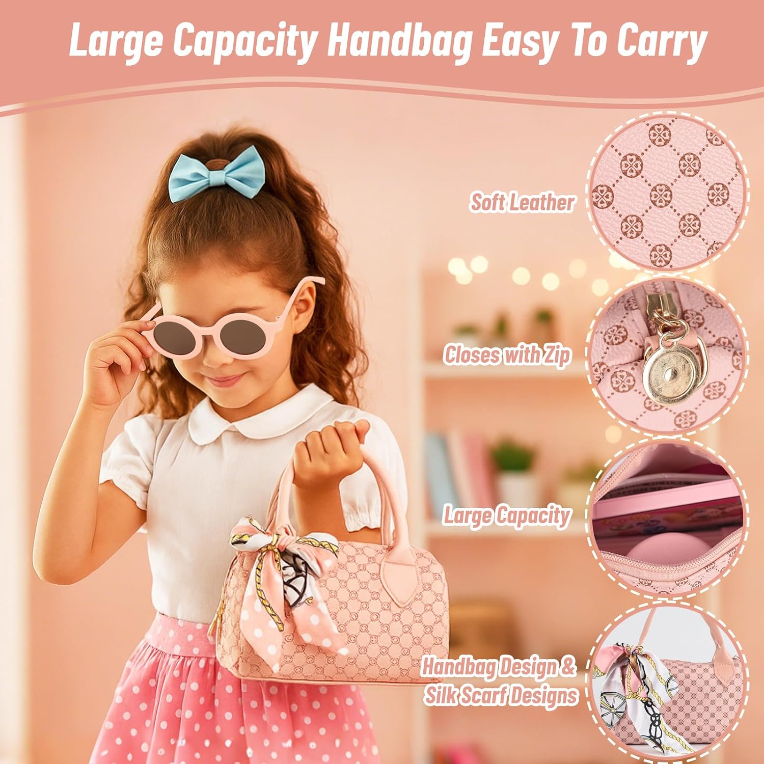 Thumbnail 3 de Play Handbag Set with Pretend Makeup by CMANLNYK – Cute Purse Toy for Girls