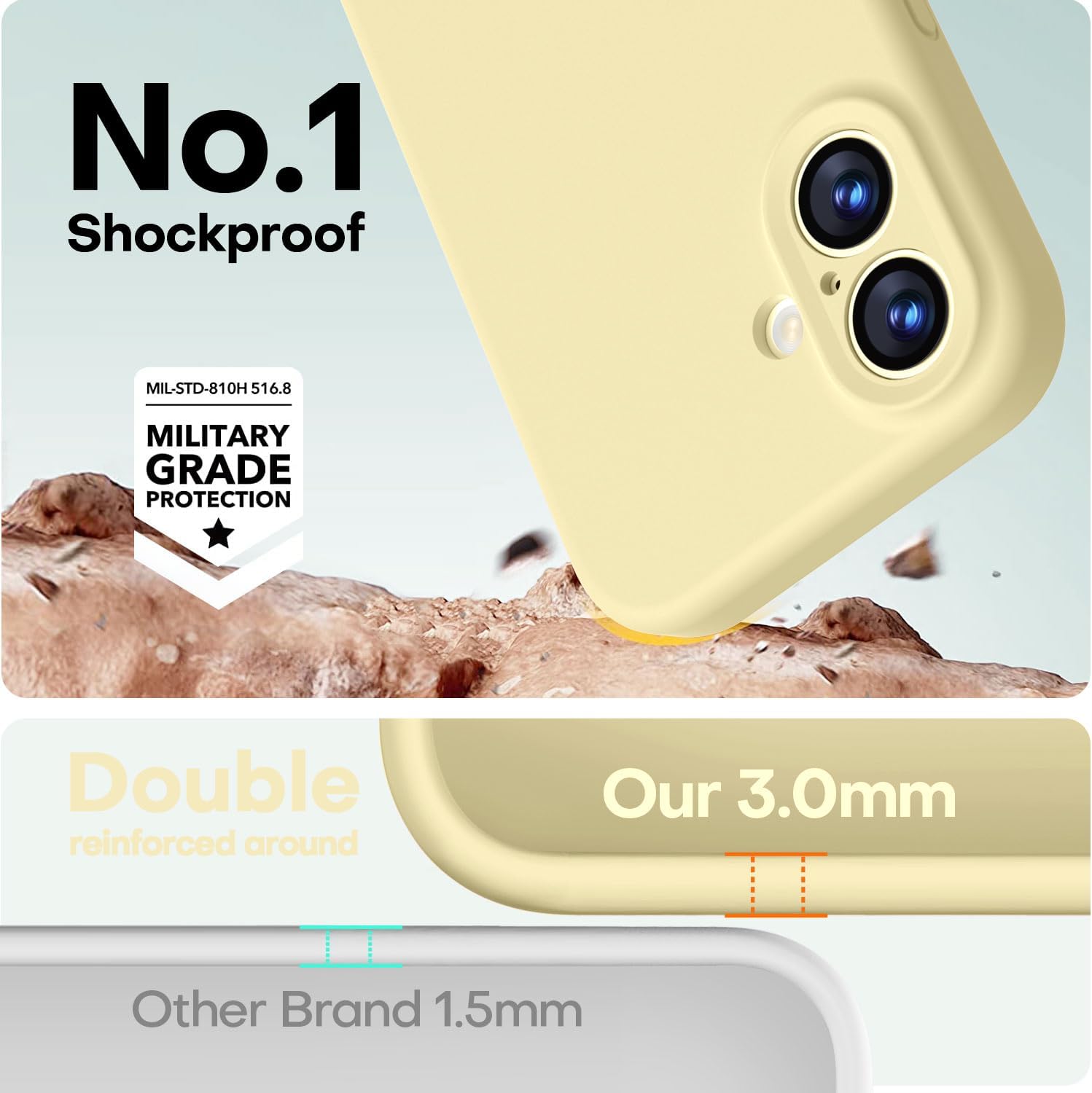 Detalle de LOVE 3000 LO-1728 iPhone 17ケース 6.3インチ対応 プレミアムシリコン・MagSafe対応
