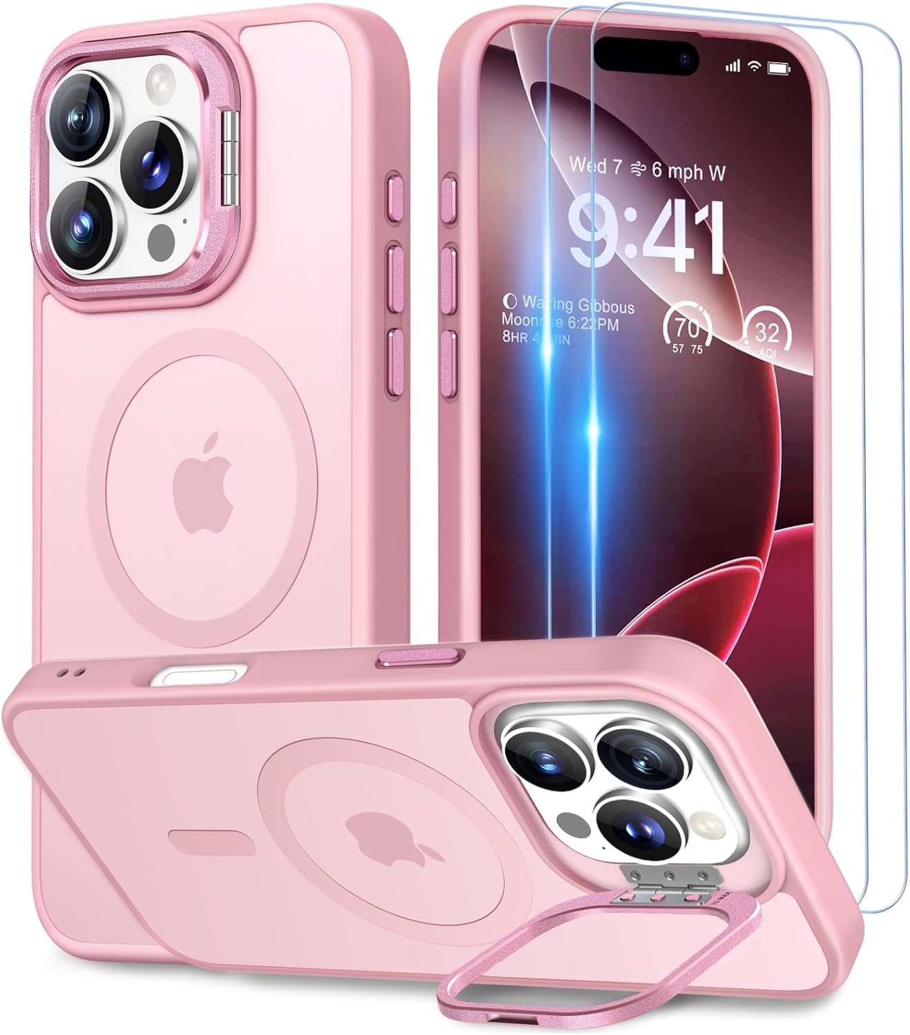 Thumbnail 6 de Beeasy 3-in-1 MagSafe Case for iPhone 16 Pro Max with 2 Screen Protectors and Adjustable Stand