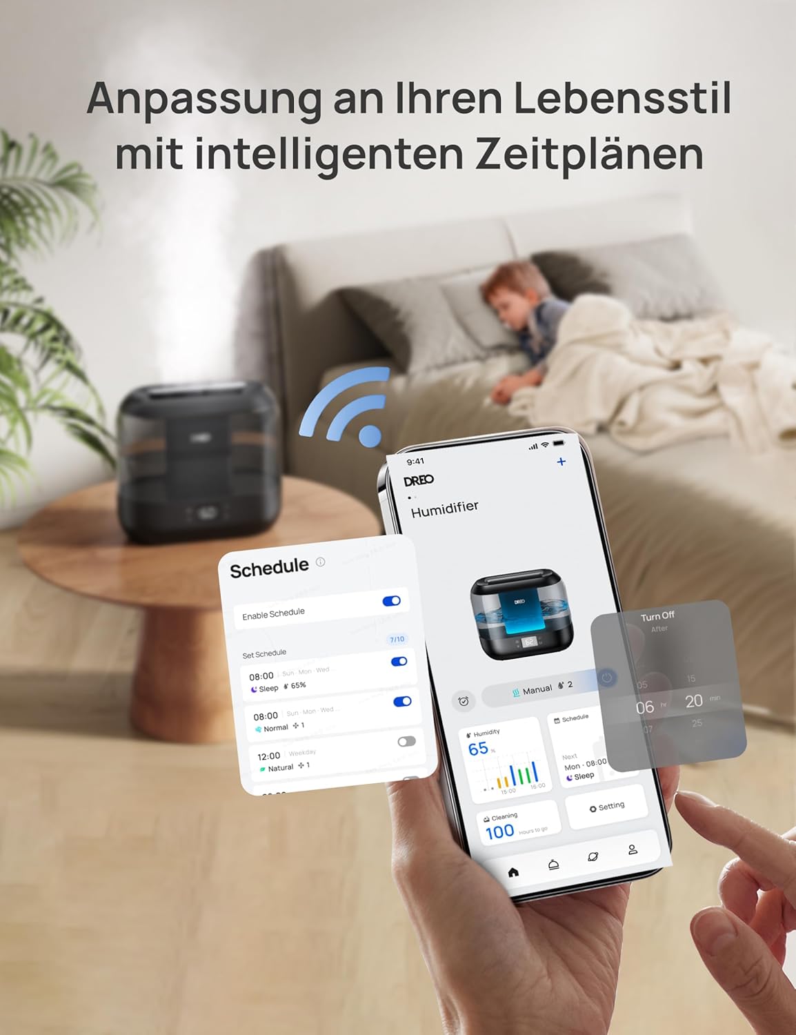 Thumbnail 6 de Dreo Smart Luftbefeuchter 4L für Schlafzimmer