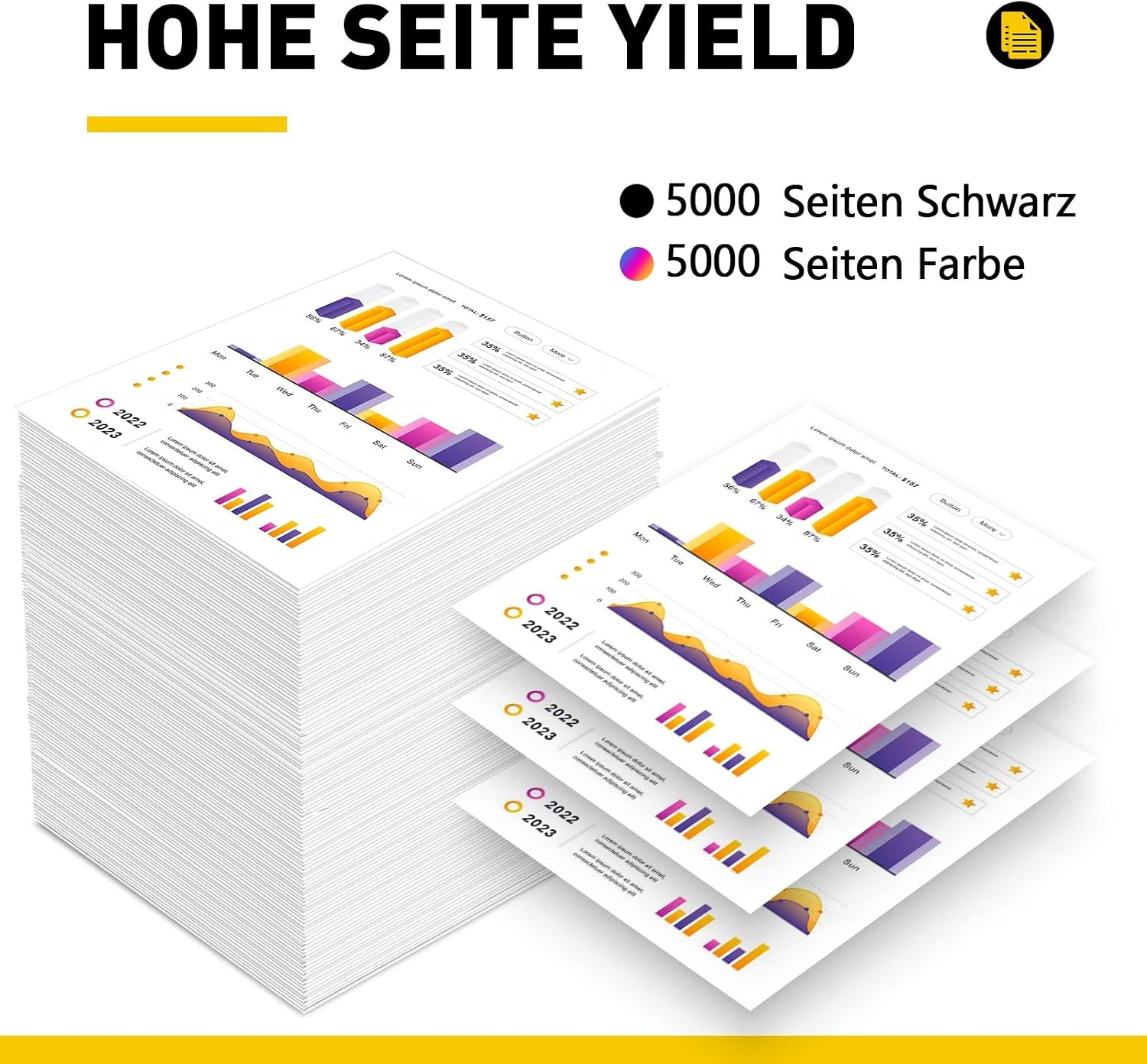 Detalle de DOREINK T9451-T9454 Multipack 5000 Seiten 🖨