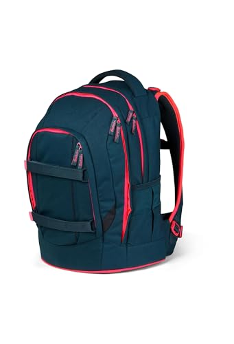 Detalle de Satch Schulrucksack Pack Pink Phantom – Petrol: 30 Liter Vielseitigkeit für Schule und Alltag