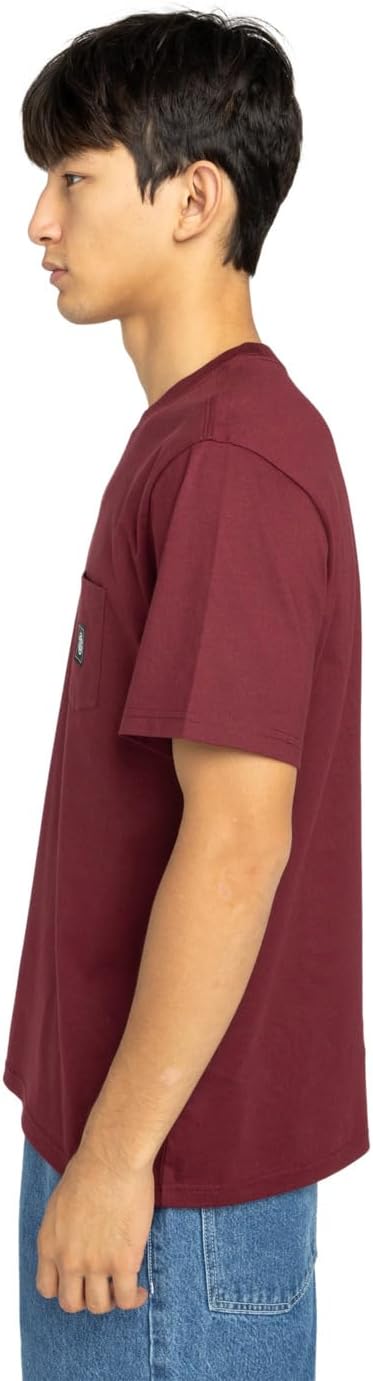 Detalle de Element Icon Label Pocket SS T-Shirt Uomo – Cotone biologico e stile essenziale