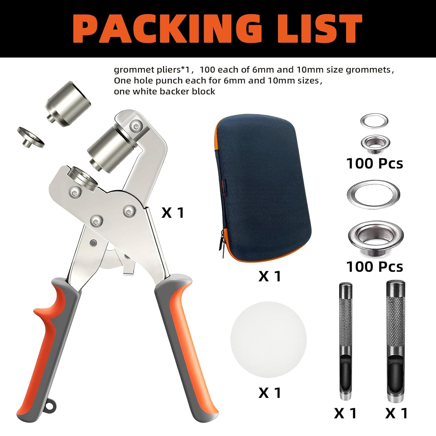 Thumbnail 4 de HAPDEN Kit d’œillets 6 mm et 10 mm