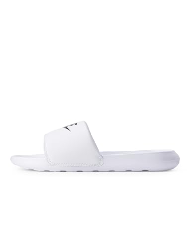 Detalle de Nike Victori One Slide Donna – Ciabatte morbide in gomma, Bianco/Nero-Bianco, 40.5 EU