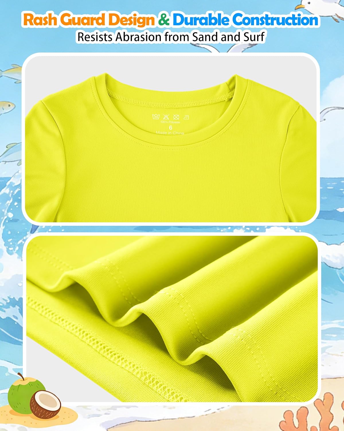 Detalle 2 de DRONIRING Boys' Swim Shirt, UPF 50+