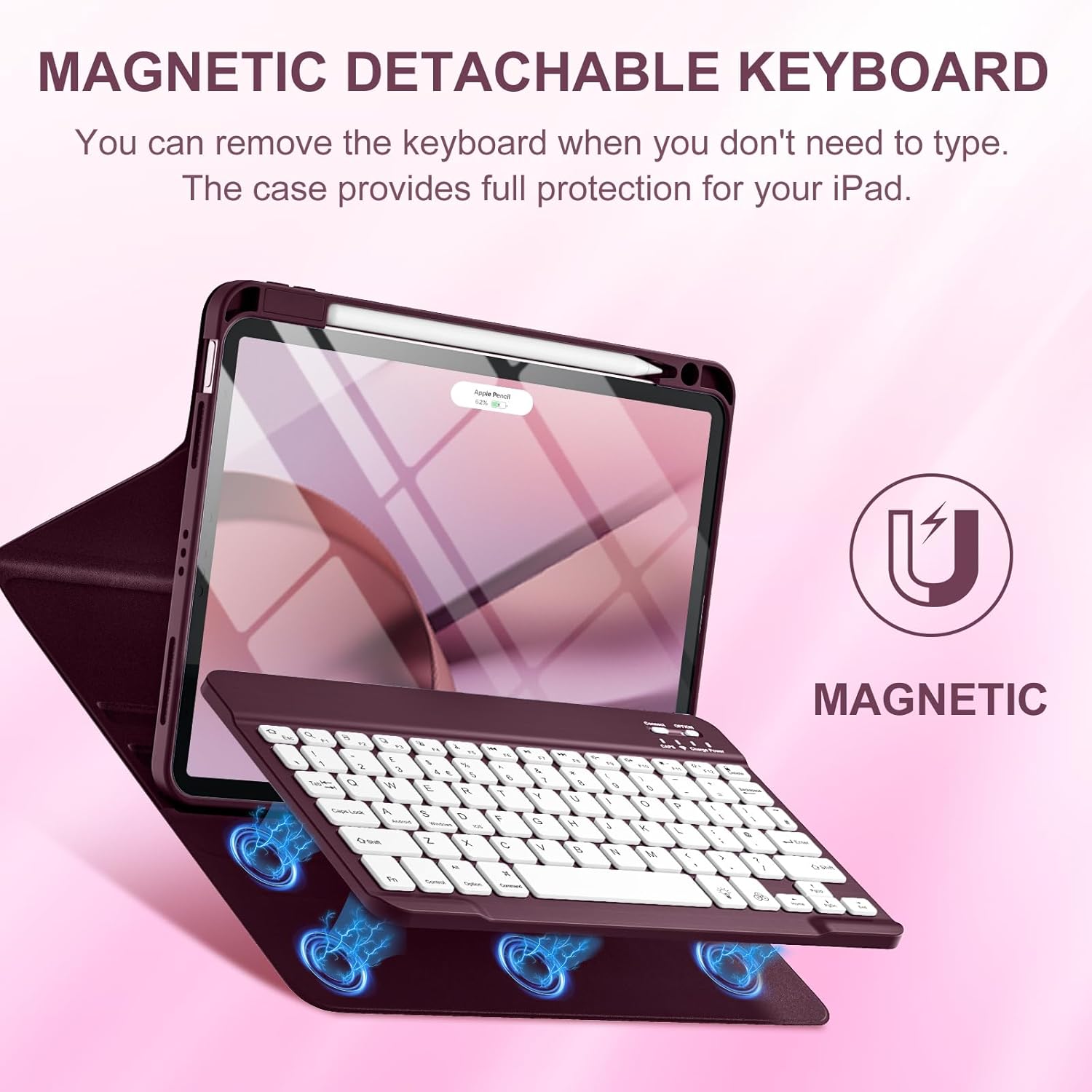 Detalle 2 de Vobafe iPad Air 11-inch keyboard case 7‑colour backlight