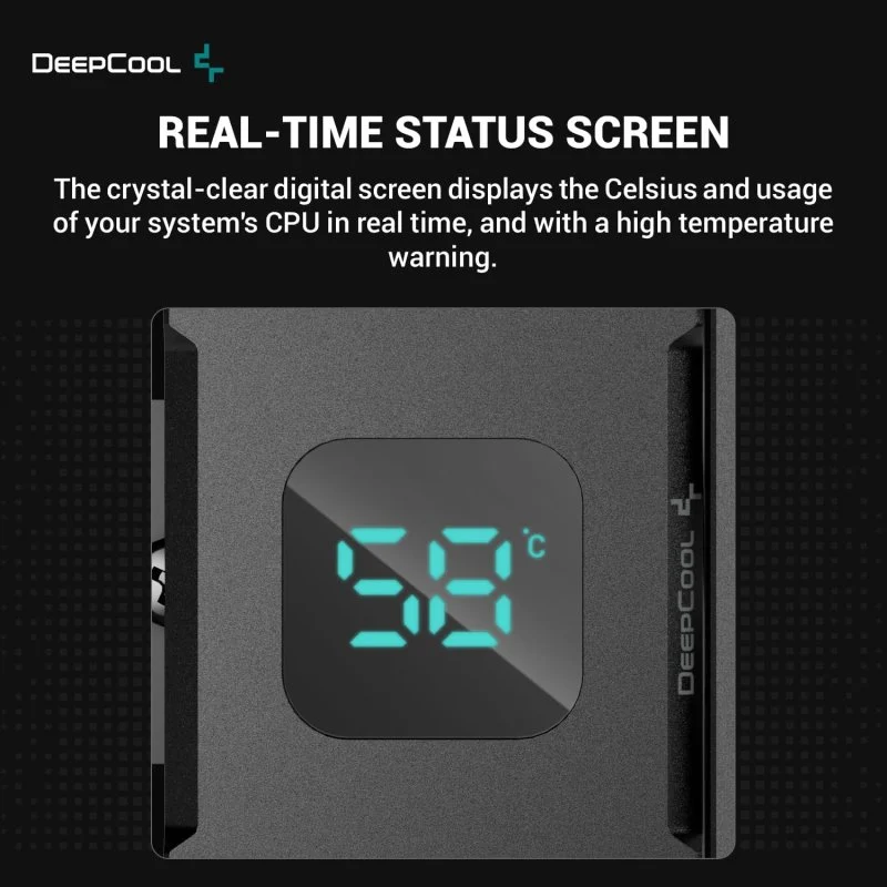 Detalle 2 de deepcool AG400 Digital ARGB Ventilador 120mm