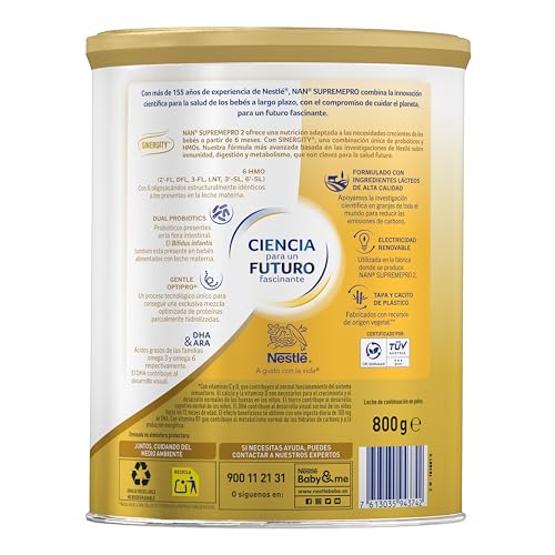 Detalle 2 de NAN Nestlé Supreme Pro 2 Leche de Continuación en Polvo, 800 g