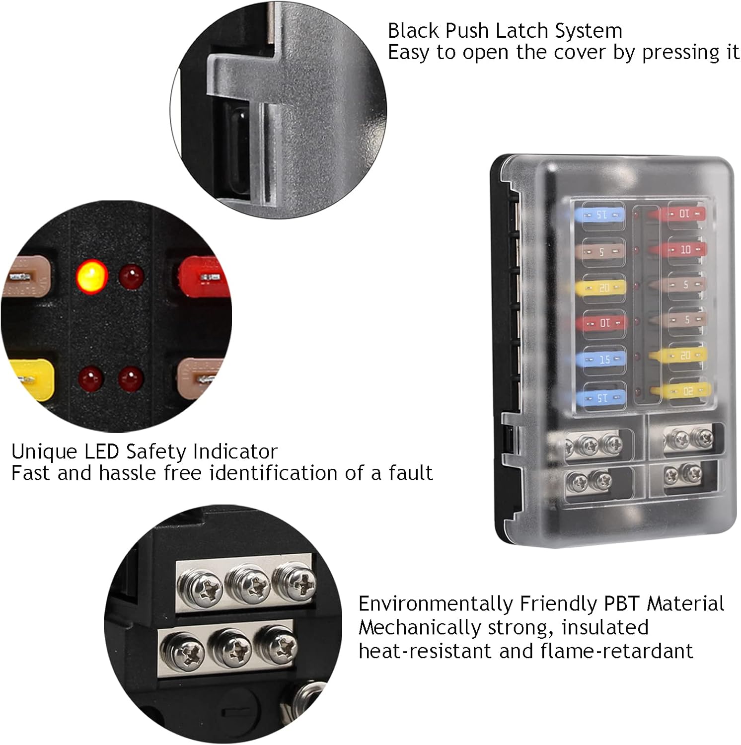 Thumbnail 5 de ENDARK 12‑way ATC/ATO fuse block with LED indicator