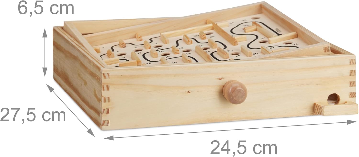 Detalle 2 de Relaxdays Labirinto Gioco in Legno XL