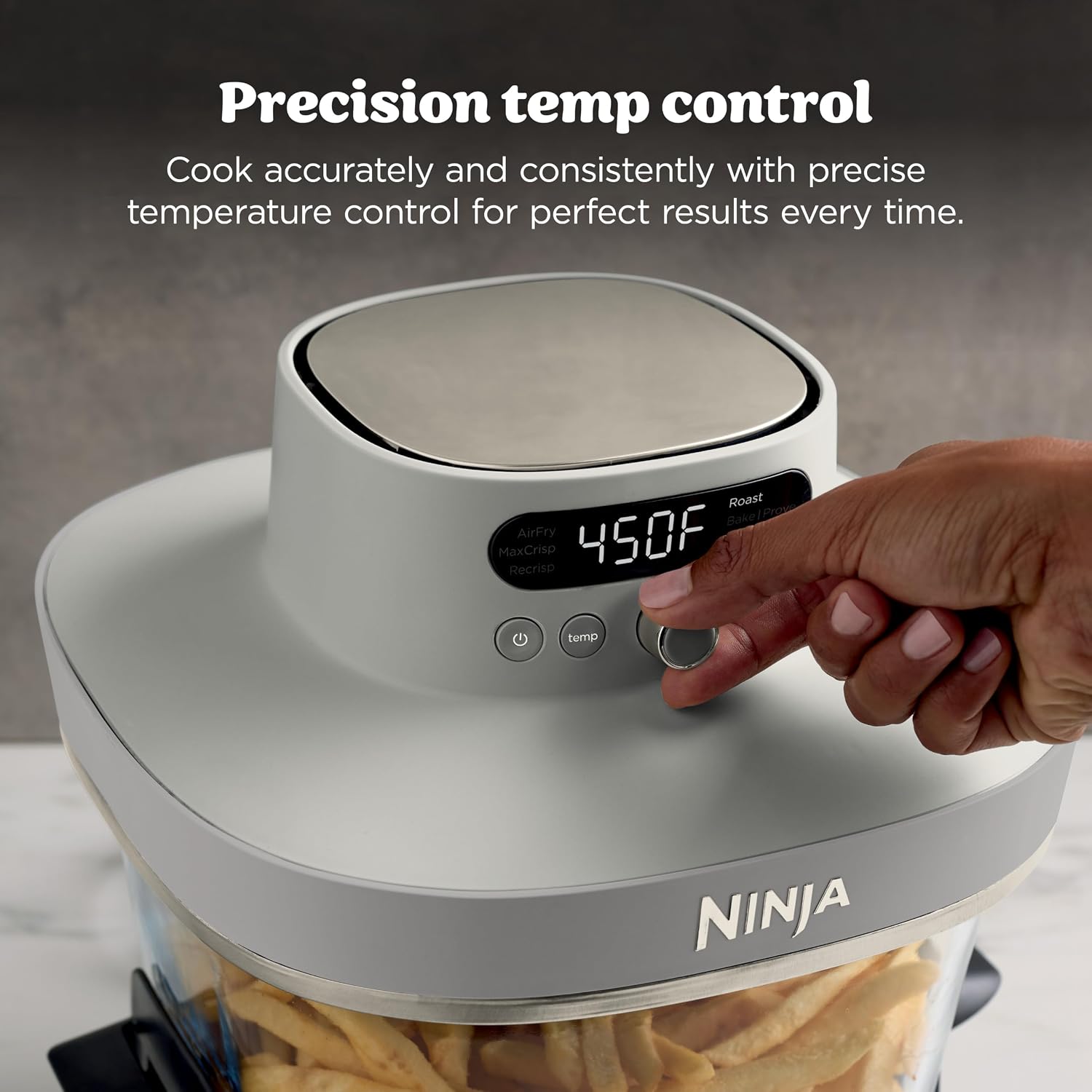 Thumbnail 3 de Ninja Crispi Pro AS101WH1 Glass Air Fryer, 6-in-1, 6-Qt, Bone & Champagne