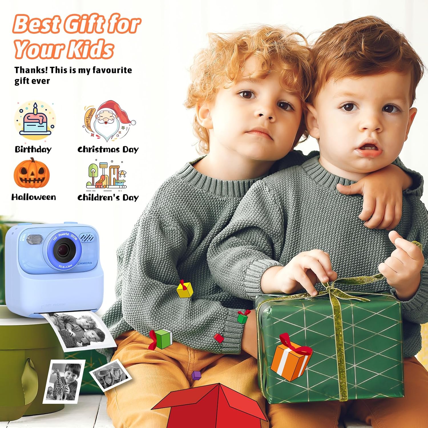 Thumbnail 5 de Cimizi P79 Kids Instant Print Camera, 1080p Video, Dual Lenses, 2.4-Inch Screen