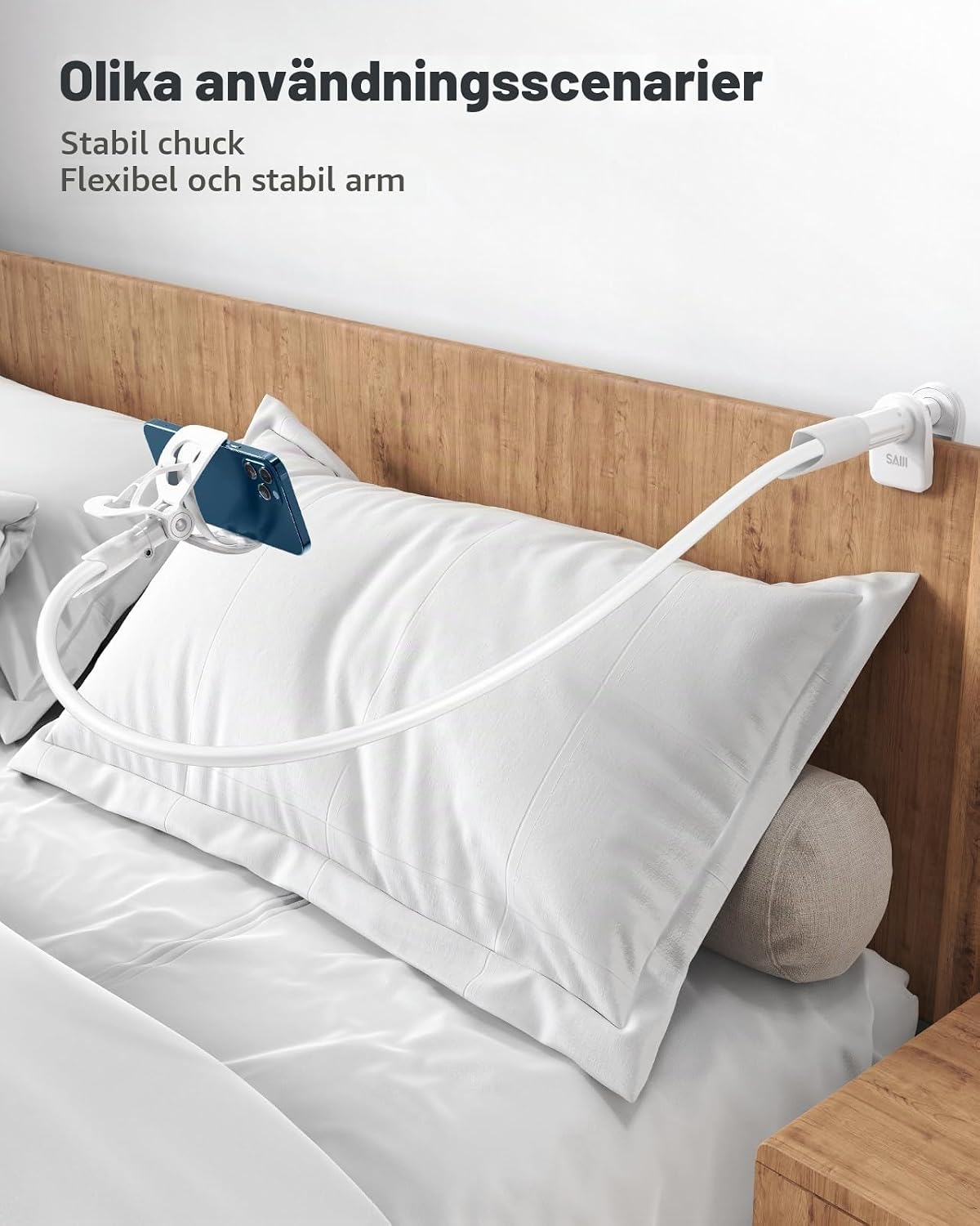 Thumbnail 2 de SAIJI Soporte para teléfono Gooseneck – mobilhållare med 85 cm svanhalsarm