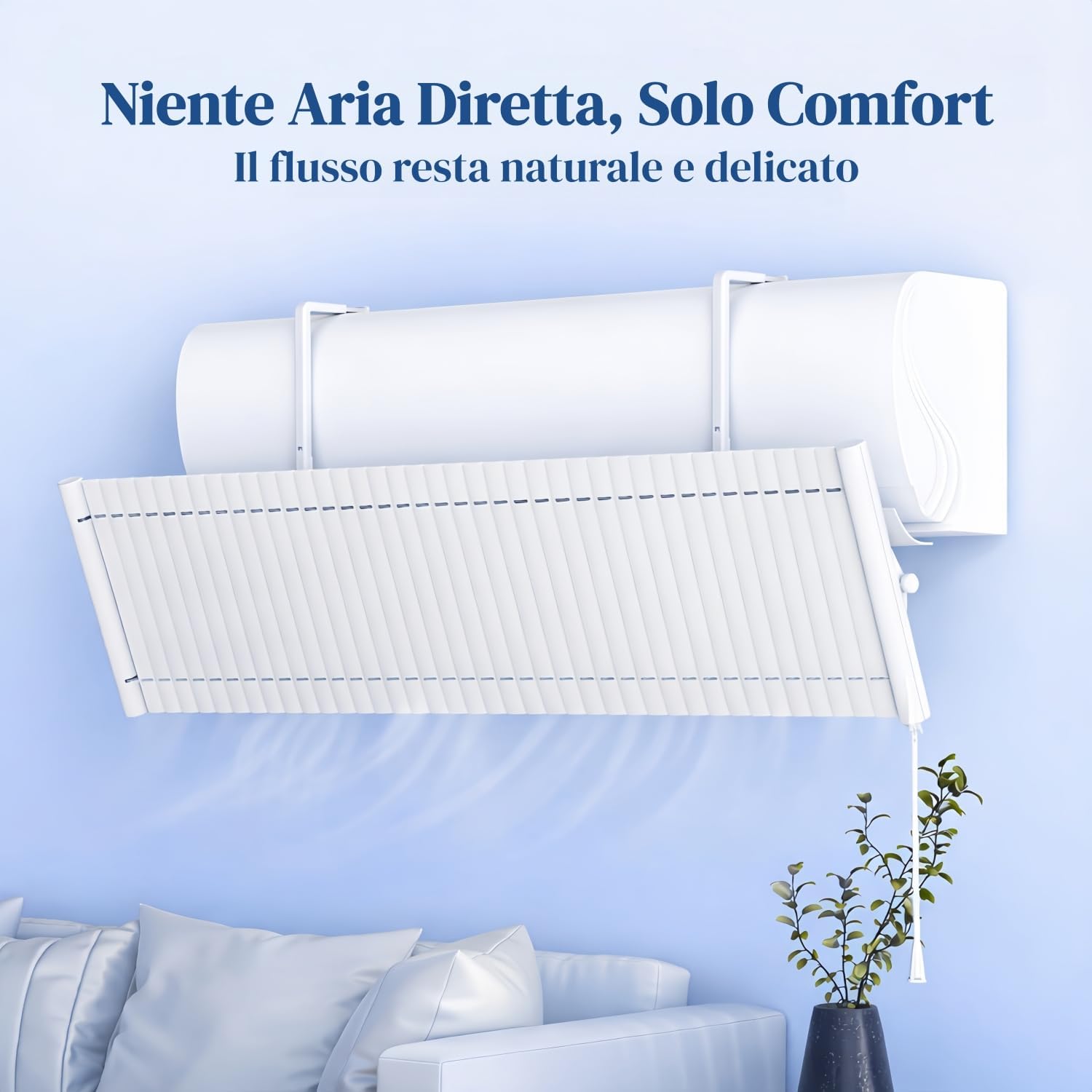 Thumbnail 2 de BANJEKT Deflettore Condizionatore: Devia Aria in Alluminio Regolabile, Compatibilità Universale