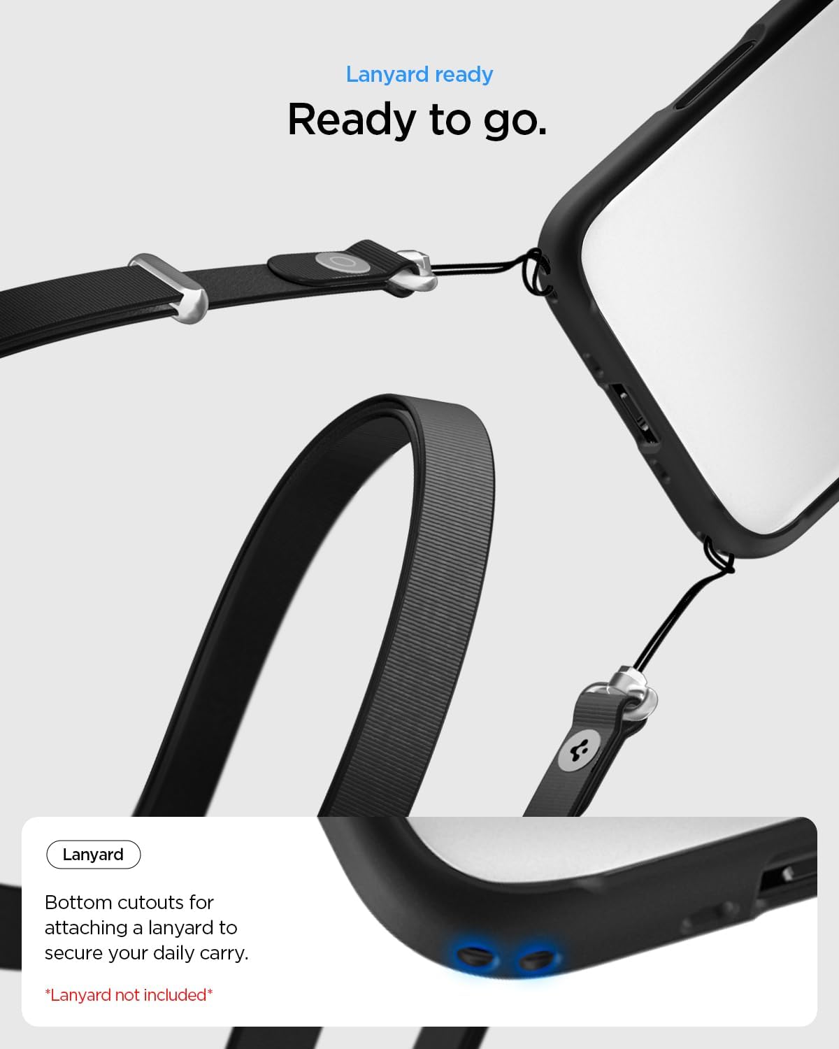 Thumbnail 6 de Spigen Coque Ultra Hybrid anti-jaunissement pour iPhone Air (noir mat) avec protection Air Cushion