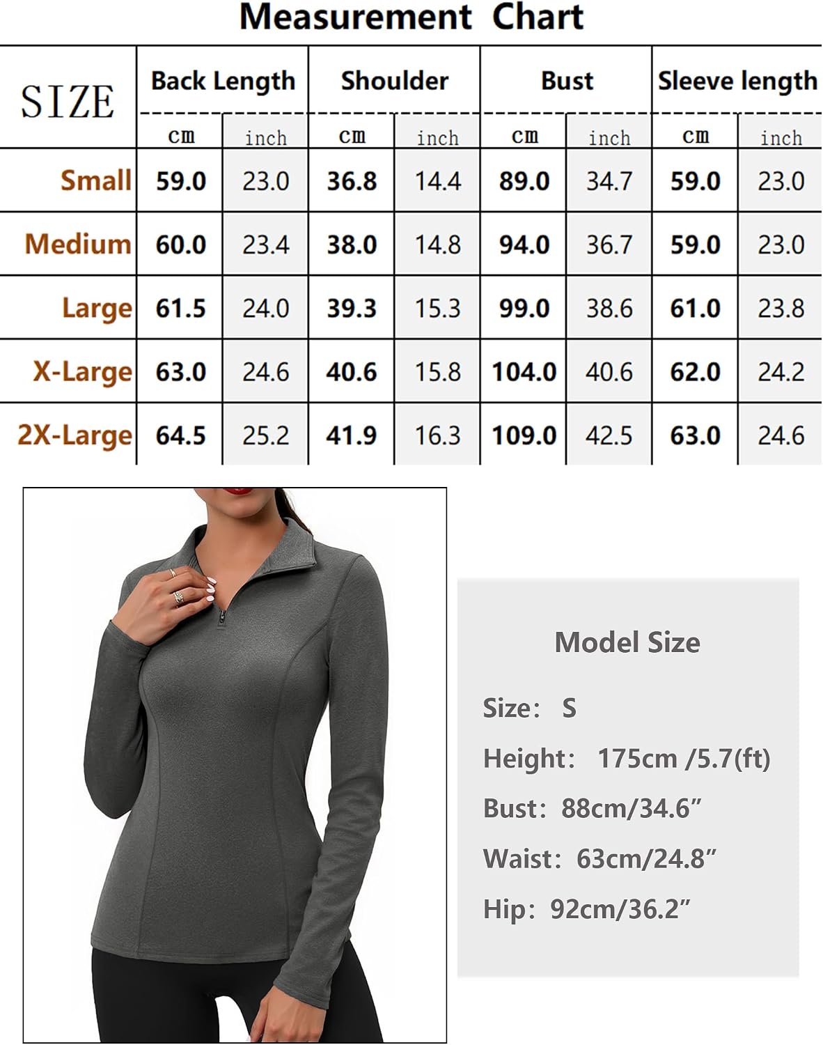 Thumbnail 5 de Gyabnw Haut Thermique Femme Col Roulé manches longues