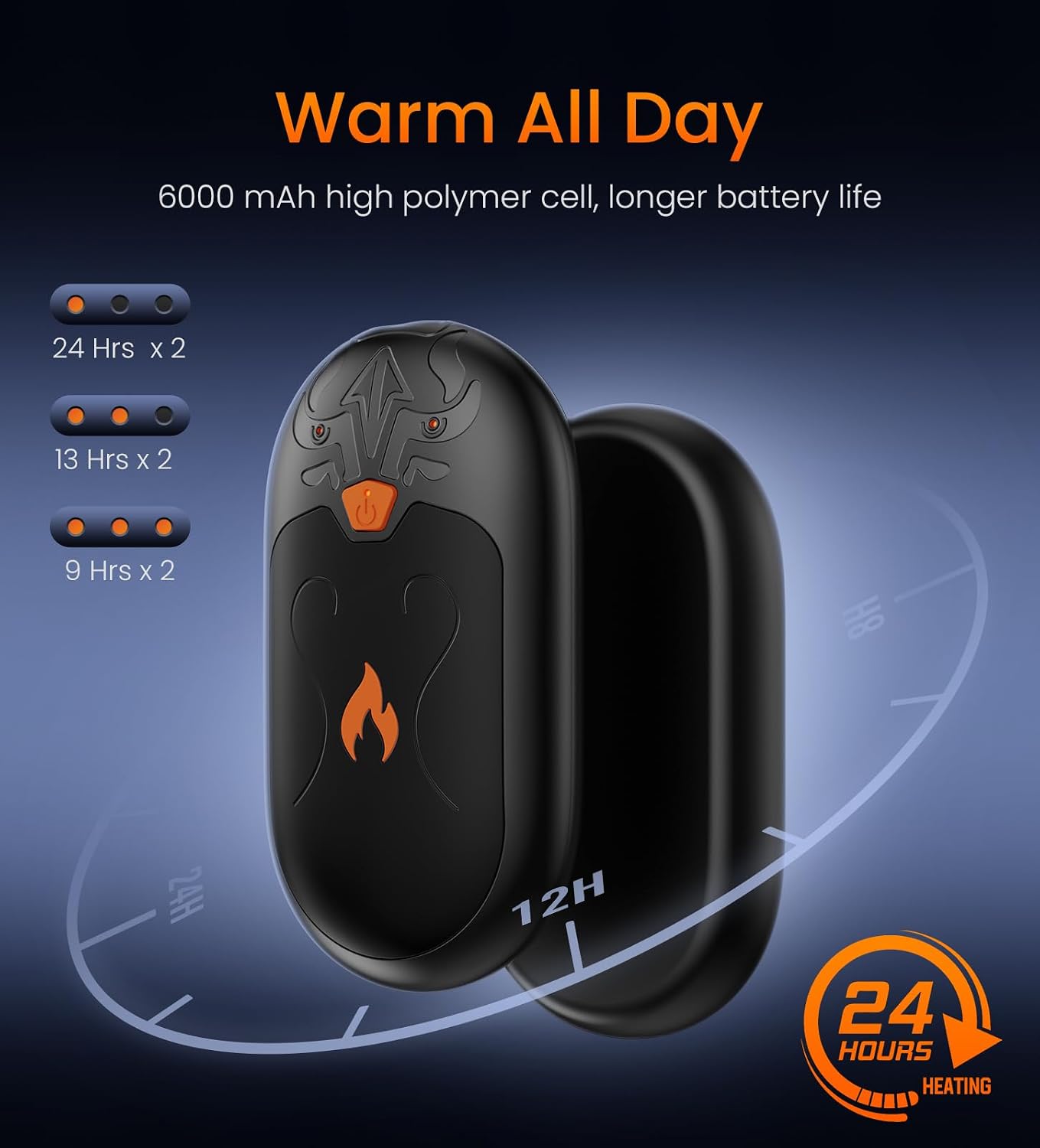 Detalle 2 de Hand Warmers Rechargeable 6000mAh, 2 Pack