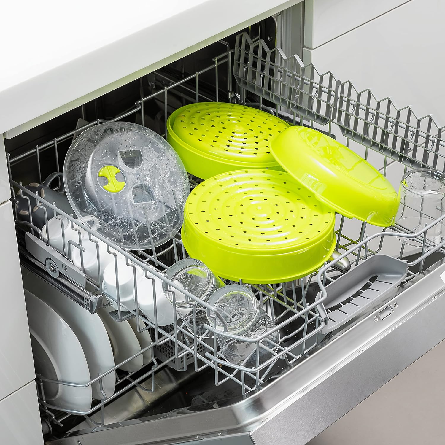 Thumbnail 6 de InnovaGoods Cuiseur-Vapeur Double Codowave pour Micro-Ondes – Cuisson saine et rapide en 2 compartiments