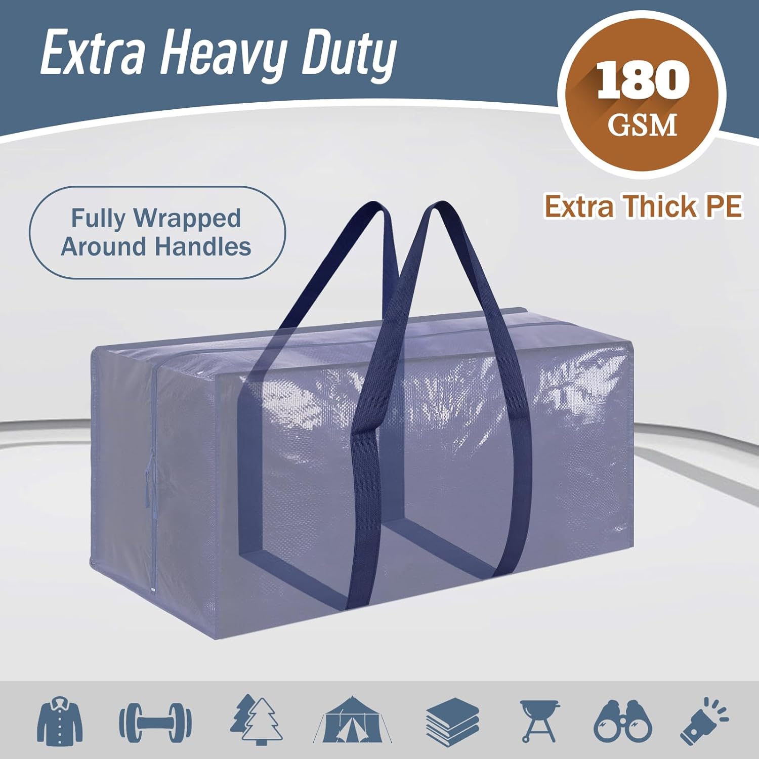 Detalle 2 de 6 Large Moving Bags with Strong Zippers