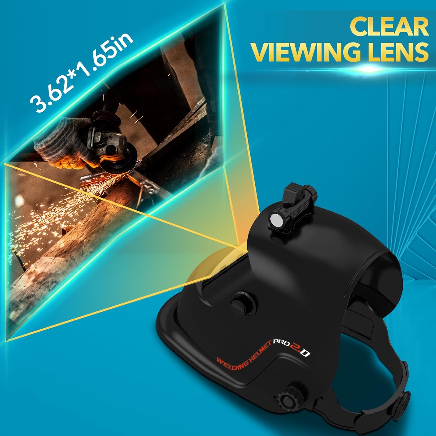 Detalle de TRQWH auto darkening welding helmet