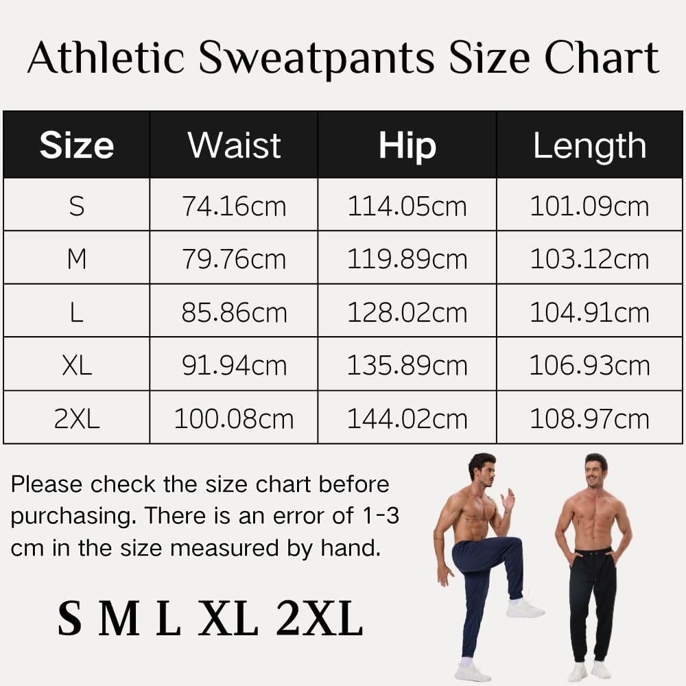 Thumbnail 6 de Bsrpolry 3 Pack men's athletic sweatpants with zip pockets