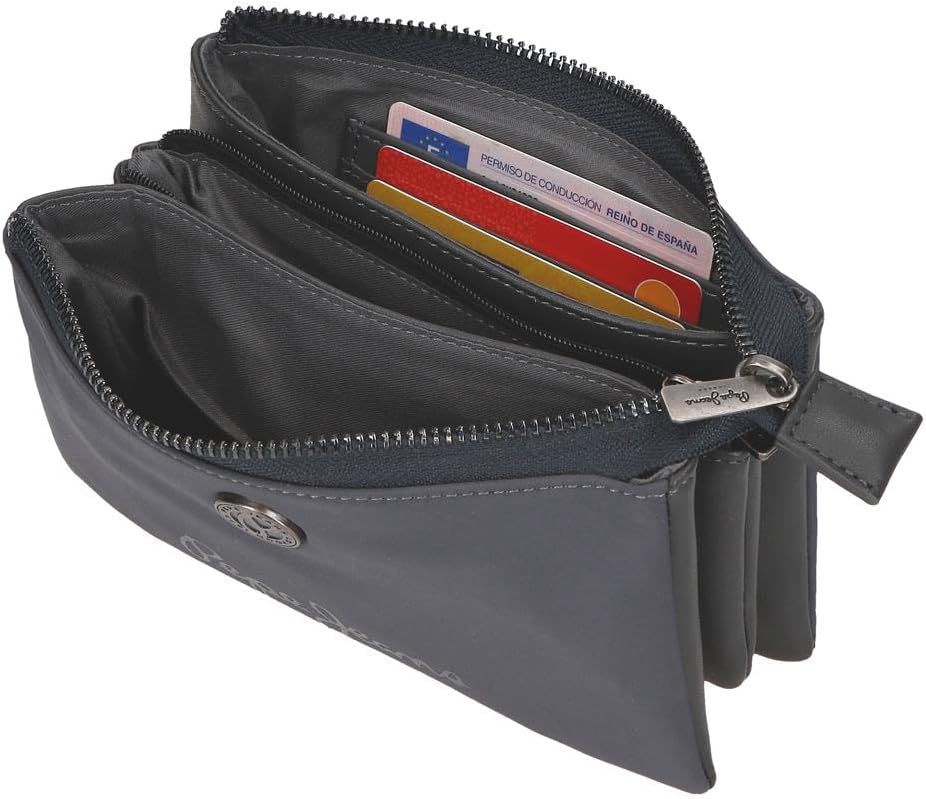 Thumbnail 4 de Pepe Jeans Corin portafoglio tre scomparti grigio con protezione RFID