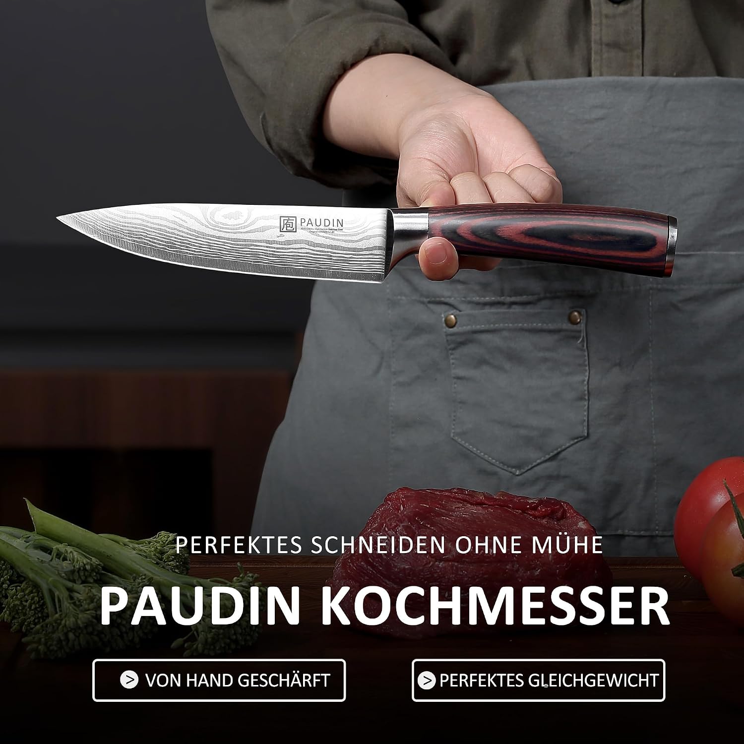 Thumbnail 2 de PAUDIN Kochmesser 15 cm Präzises Allzweckmesser