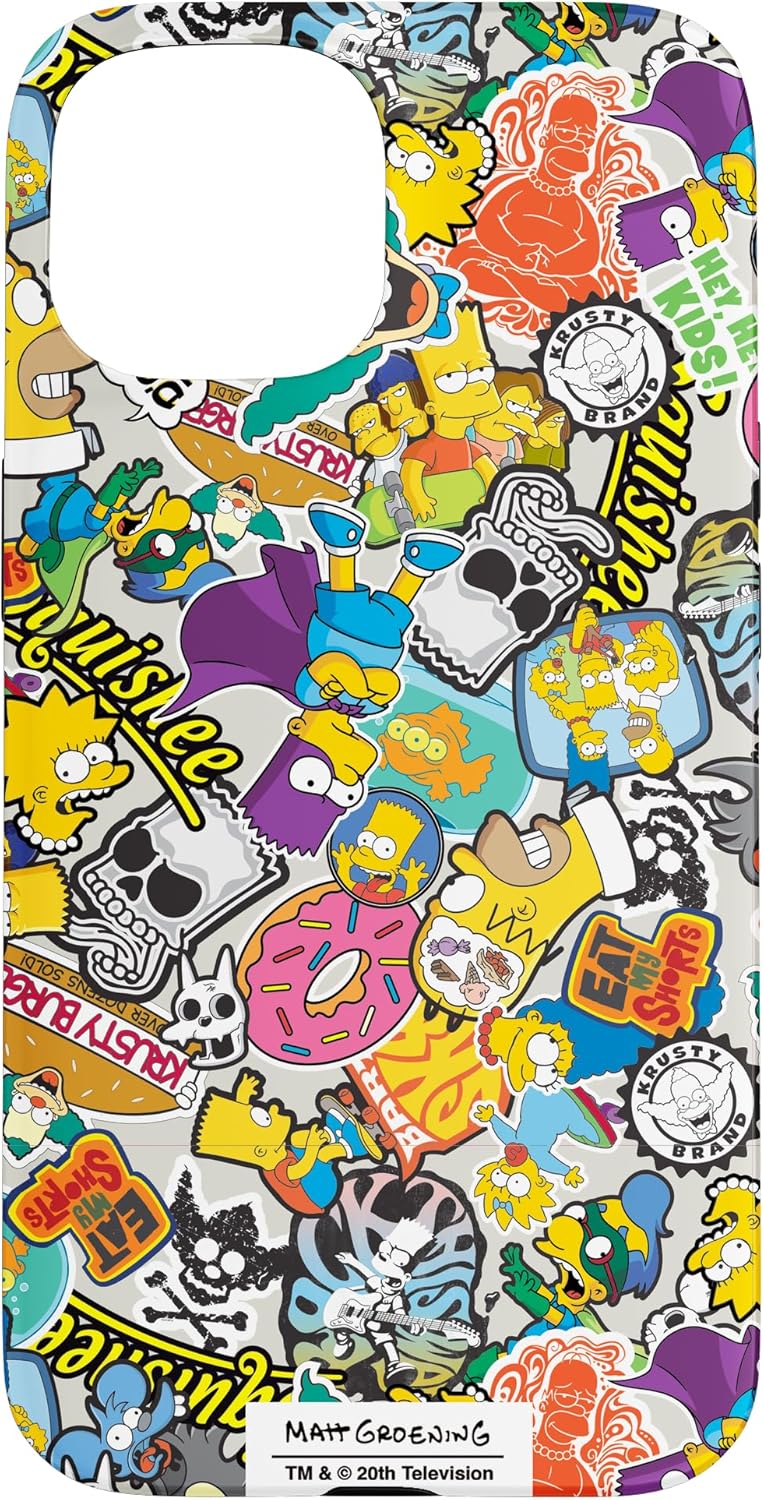 Thumbnail 5 de Collage di adesivi I Simpson Custodia per iPhone 15 Pro
