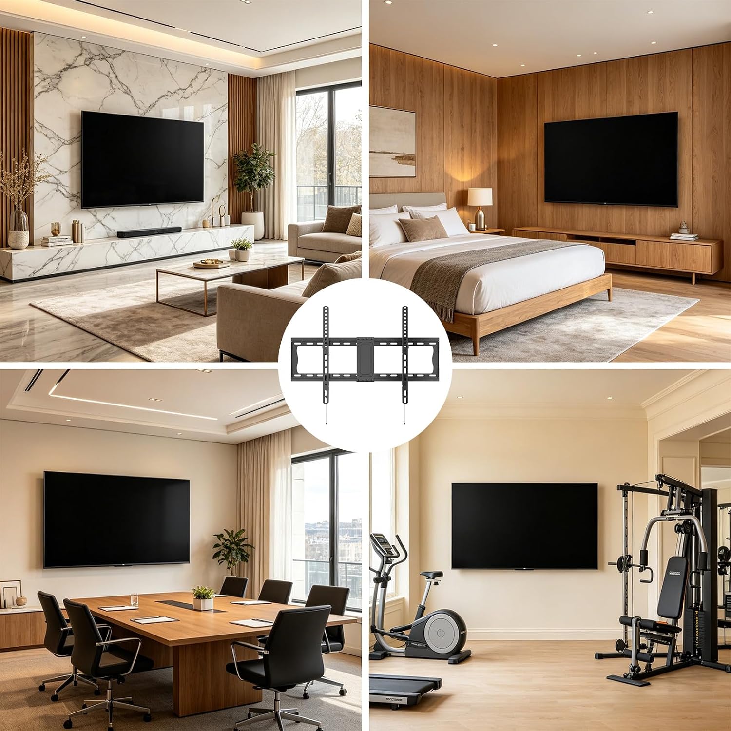 Thumbnail 5 de GRIFEMA Support mural inclinable pour TV 37–82 pouces — robustesse jusqu’à 60 kg et compatibilité VESA 75×75 à 600×400