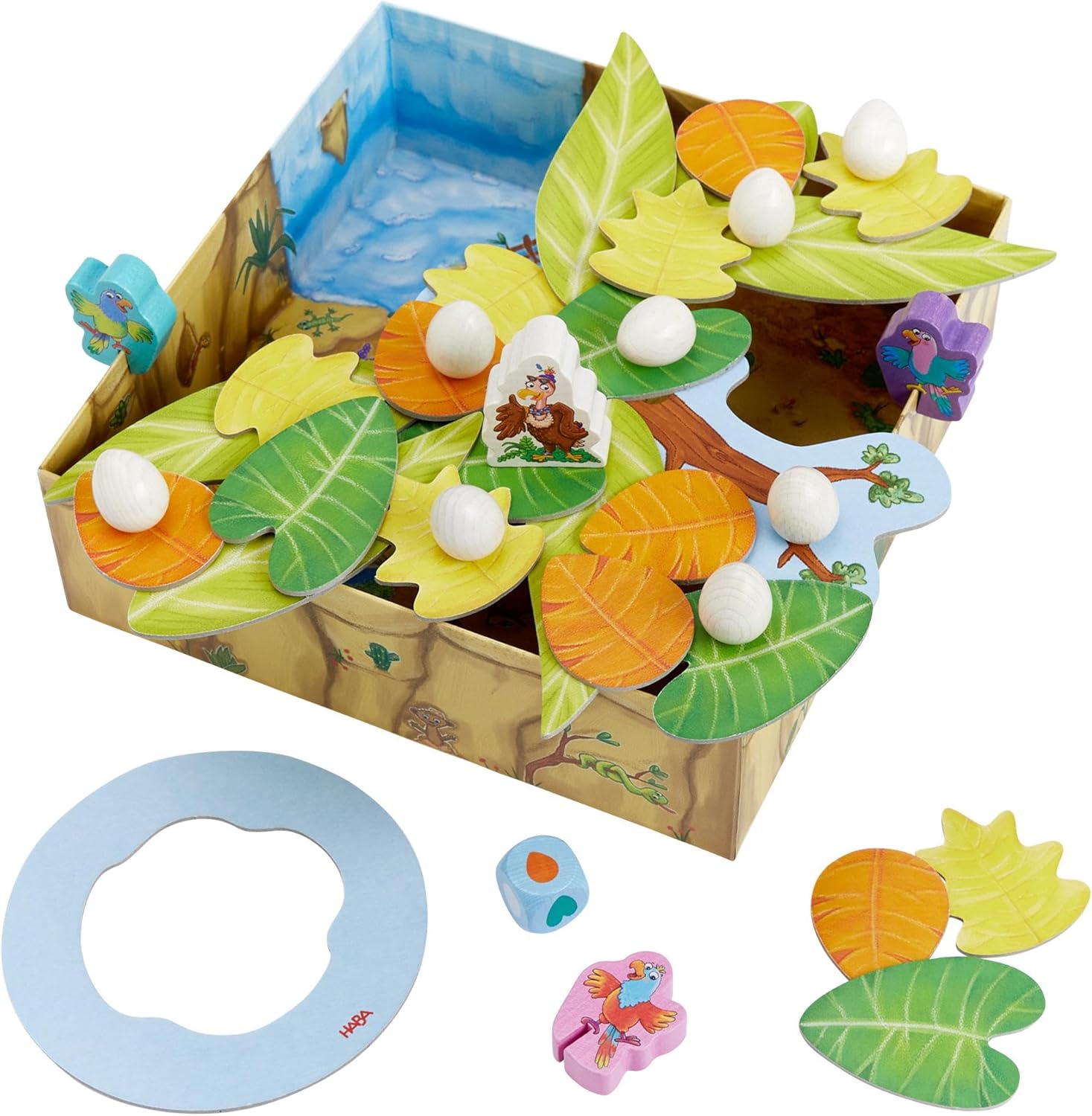 Detalle 2 de HABA Auweia Geier – Geschicklichkeitsspiel Holz für Kinder