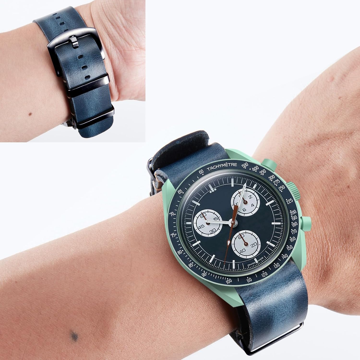Thumbnail 2 de BINLUN Cinturini Pelle 18–24mm Orologi