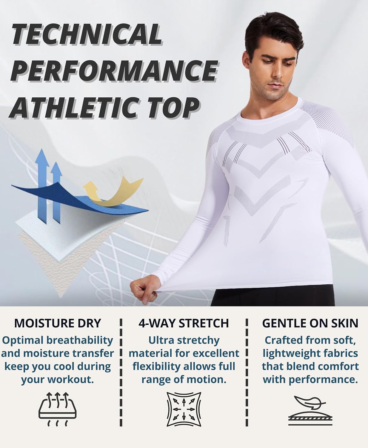 Thumbnail 5 de AMZSPORT Maglia Compressione Uomo Manica Lunga