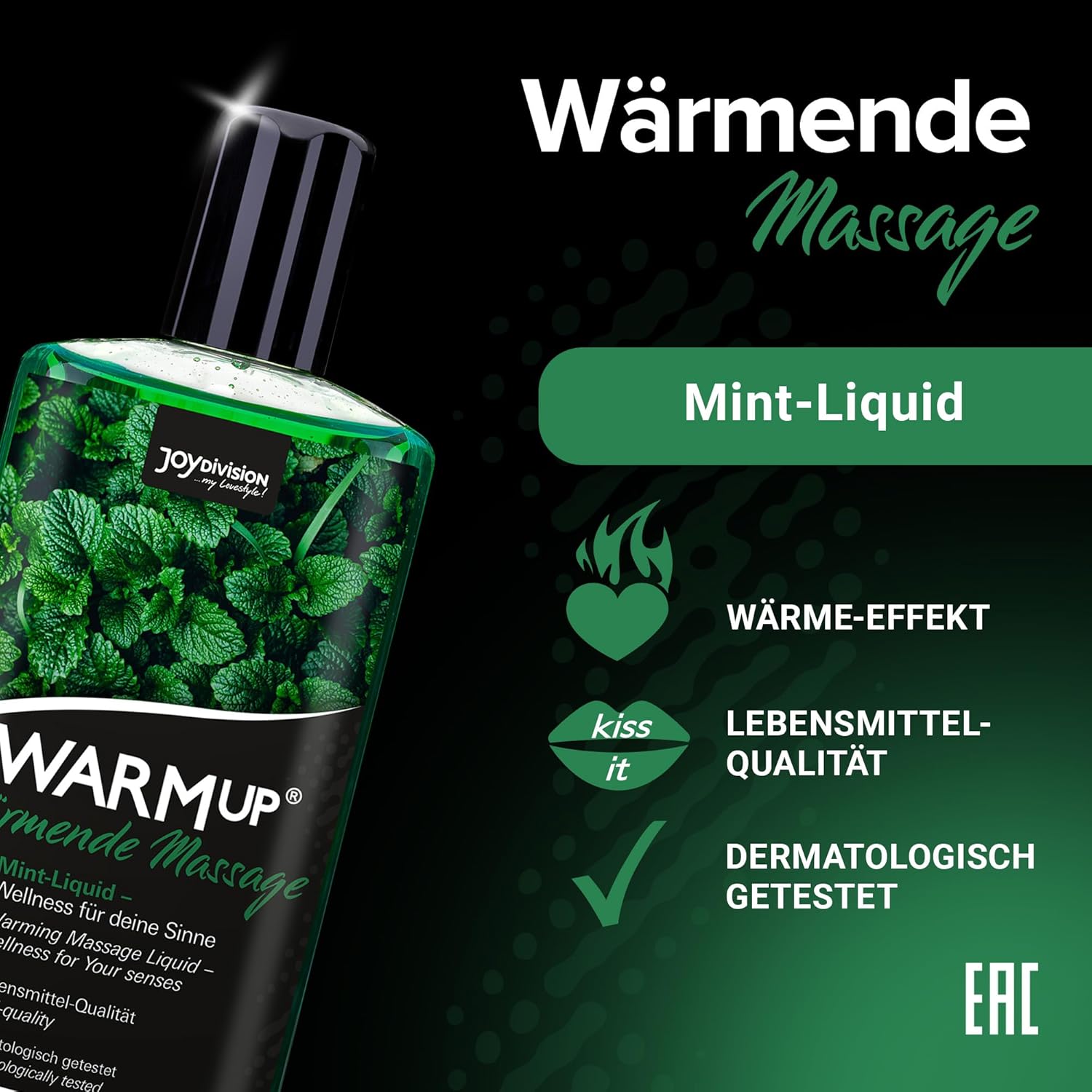 Detalle 2 de JOYDIVISION WARMup Massageöl 150 ml Minze