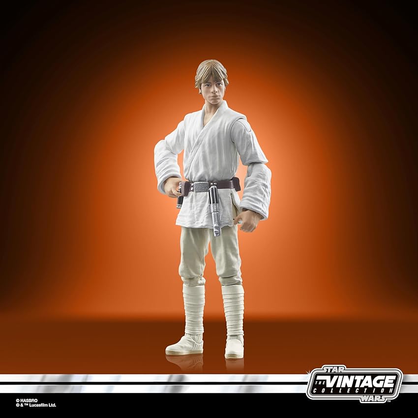 Detalle 1 de Star Wars Vintage: Figura de Luke Skywalker 9,5 cm 🌌