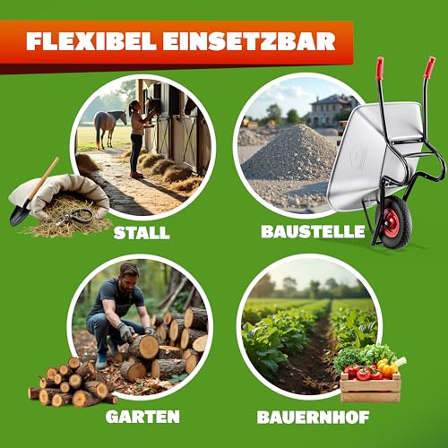 Thumbnail 7 de Gardebruk Schubkarre 100L 250kg – robuste Allround-Lösung für Garten und Baustelle