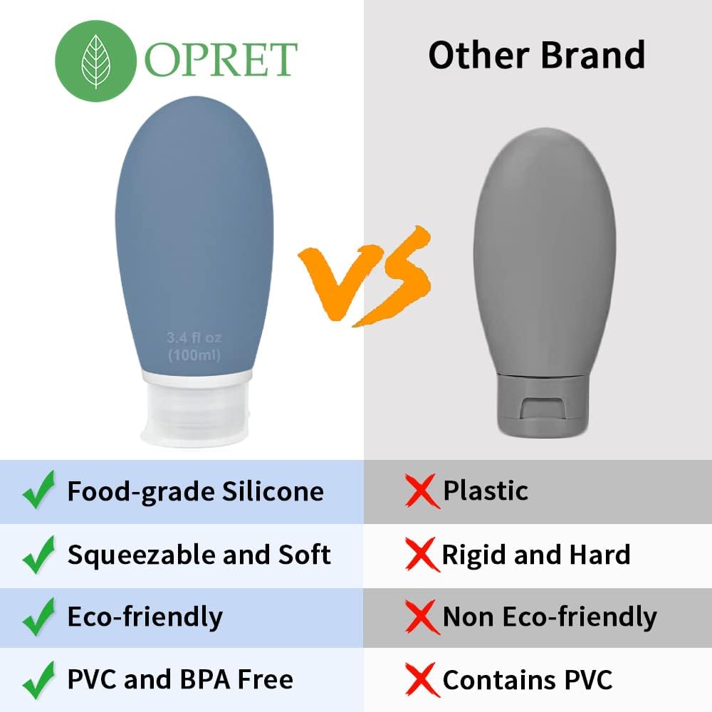 Thumbnail 4 de Opret 100ml silicone travel bottles 4-pack